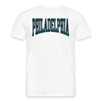 Philadelphia - Men's T-Shirt - white - Front - AI Model Male 178 dark (178cm)