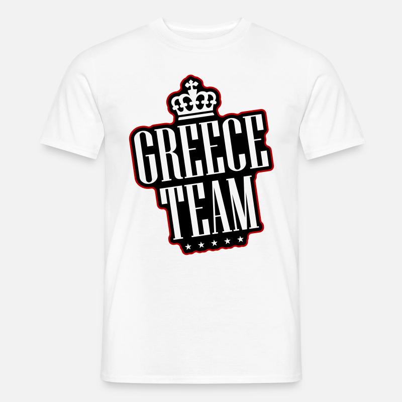 Greece Team - Männer T-Shirt - Weiß