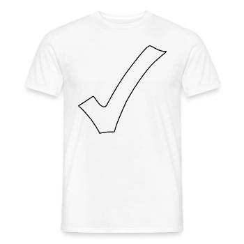 Crochet Emoji Esquisse Dessin Noir - T-shirt homme - blanc - Devant - AI Model Male 178 dark (178cm)