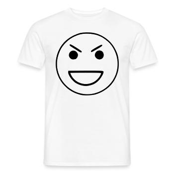 Le croquis emoji agace le noir - T-shirt homme - blanc - Devant - AI Model Male 178 dark (178cm)