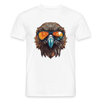 Adler Kopf Cool - Männer T-Shirt - Weiß - Vorne - AI Model Male 178 dark (178cm)