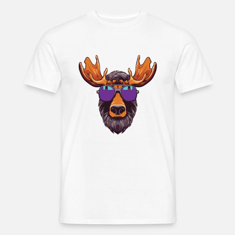 Moose Head Cool - Men’s T-shirt - white