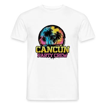 L’équipe de l’équipe de la fête de Cancun - T-shirt homme - blanc - Devant - AI Model Male 178 dark (178cm)