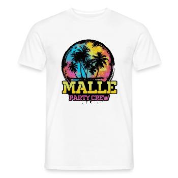 Malle Party Crew Team - Männer T-Shirt - Weiß - Vorne - AI Model Male 178 dark (178cm)