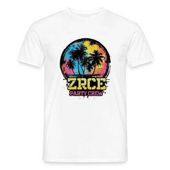 L’équipe de l’équipe Zrce Party - T-shirt homme - blanc - Devant - AI Model Male 178 dark (178cm)