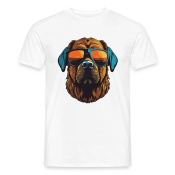 Kangal Hund Cool Kopf Party - Männer T-Shirt - Weiß - Vorne - AI Model Male 178 dark (178cm)