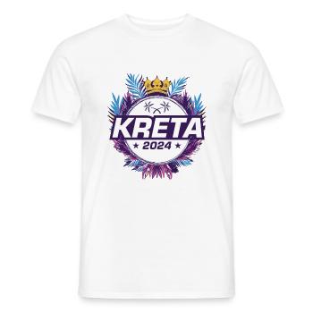 Crète 2024 - T-shirt homme - blanc - Devant - AI Model Male 178 dark (178cm)