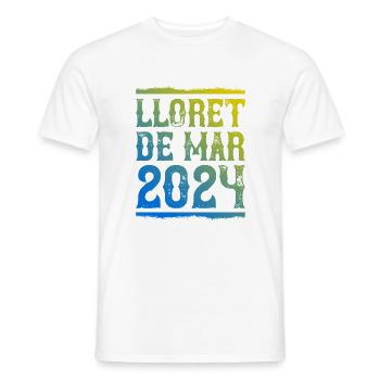 Lloret De Mar 2024 - Männer T-Shirt - Weiß - Vorne - AI Model Male 178 dark (178cm)