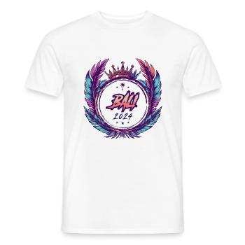 Bali 2024 Coat of Arms - Men's T-Shirt - white - Front - AI Model Male 178 dark (178cm)