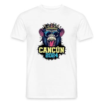 Cancun 2024 Affe - Männer T-Shirt - Weiß - Vorne - AI Model Male 178 dark (178cm)