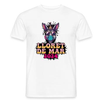 Lloret De Mar 2024 Party Esel - Männer T-Shirt - Weiß - Vorne - AI Model Male 178 dark (178cm)