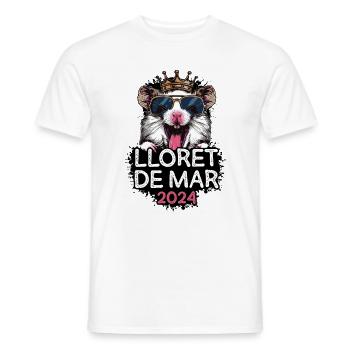 Lloret De Mar 2024 Party Hamster - Männer T-Shirt - Weiß - Vorne - AI Model Male 178 dark (178cm)