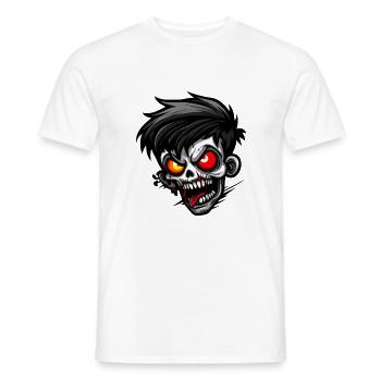 Zombie Halloween Gruselig - Männer T-Shirt - Weiß - Vorne - AI Model Male 178 dark (178cm)