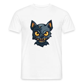 Hund Halloween Zombie Comic - Männer T-Shirt - Weiß - Vorne - AI Model Male 178 dark (178cm)