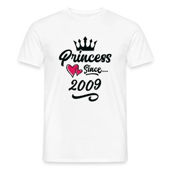 2009 Anniversaire de la princesse - T-shirt homme - blanc - Devant - AI Model Male 178 dark (178cm)