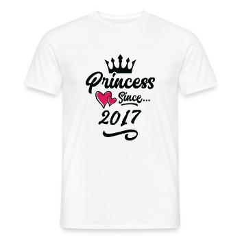 2017 Prinzessin Geburtstag - Männer T-Shirt - Weiß - Vorne - AI Model Male 178 dark (178cm)