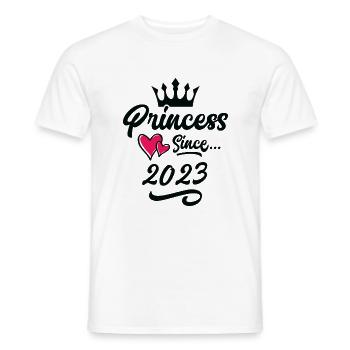 2023 Prinzessin Geburtstag - Männer T-Shirt - Weiß - Vorne - AI Model Male 178 dark (178cm)