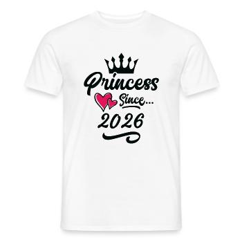 2026 Prinzessin Geburtstag - Männer T-Shirt - Weiß - Vorne - AI Model Male 178 dark (178cm)