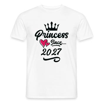 2027 Prinzessin Geburtstag - Männer T-Shirt - Weiß - Vorne - AI Model Male 178 dark (178cm)