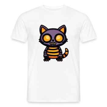 Waschbär Halloween Tier - Männer T-Shirt - Weiß - Vorne - AI Model Male 178 dark (178cm)