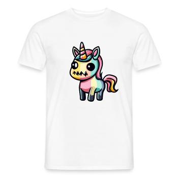 Licorne d’Halloween Animal - T-shirt homme - blanc - Devant - AI Model Male 178 dark (178cm)