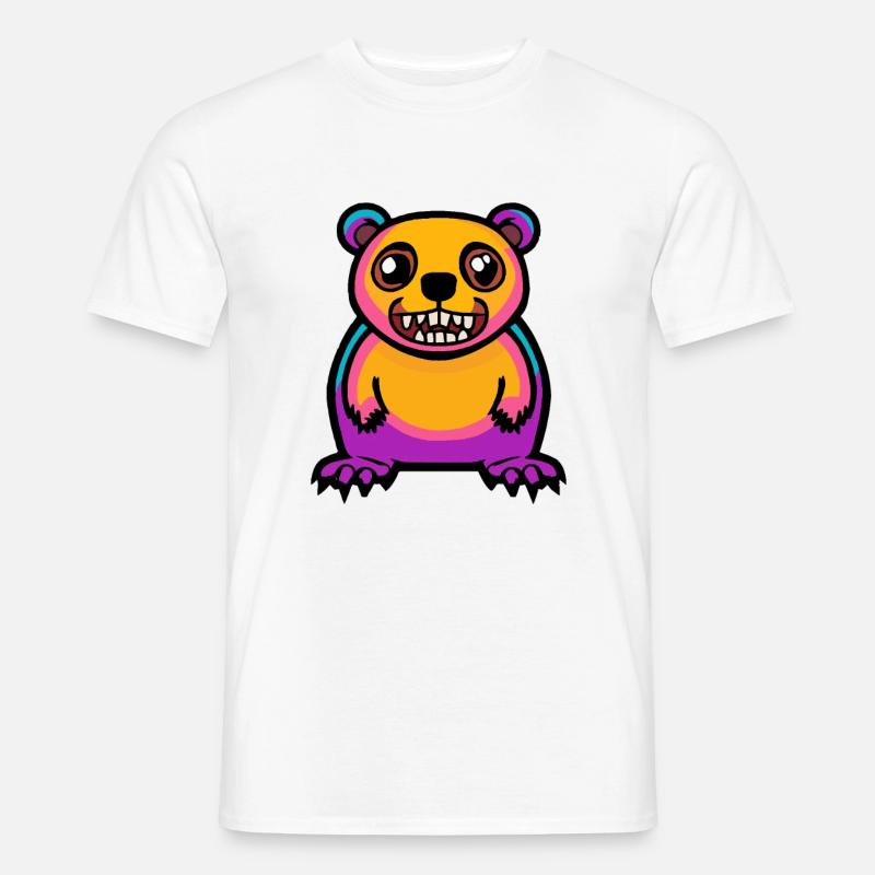 Biber Halloween Tier - Männer T-Shirt - Weiß