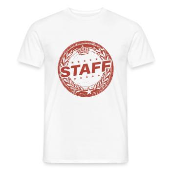 Staff Vintage Circle - Men's T-Shirt - white - Front - AI Model Male 178 dark (178cm)