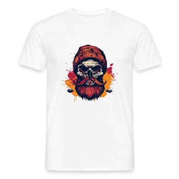 Lumberjack Skull Lumberjack - Men's T-Shirt - white - Front - AI Model Male 178 dark (178cm)