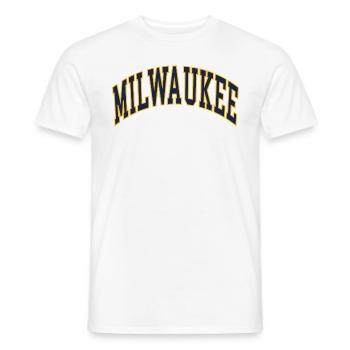 Milwaukee - Men's T-Shirt - white - Front - AI Model Male 178 dark (178cm)