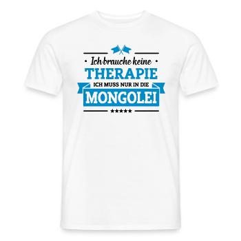 Nur in die Mongolei - Männer T-Shirt - Weiß - Vorne - AI Model Male 178 dark (178cm)