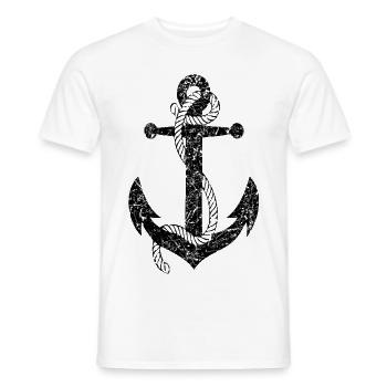 Toujours marin mer marine bateau marin - T-shirt homme - blanc - Devant - AI Model Male 178 dark (178cm)
