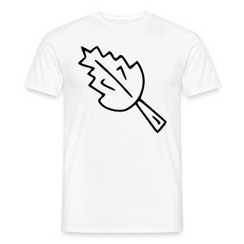 Pflanze Zeichnung Natur Skizze schwarz - Männer T-Shirt - Weiß - Vorne - AI Model Male 178 dark (178cm)