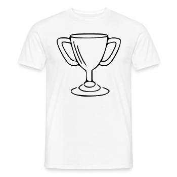 Coupe Dessin Gagner Croquis Noir - T-shirt homme - blanc - Devant - AI Model Male 178 dark (178cm)
