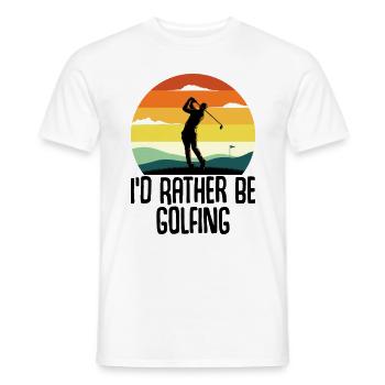 Golf Golfer Golfer Vintage Golf Club Gift - Men's T-Shirt - white - Front - AI Model Male 178 dark (178cm)