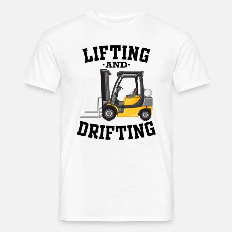 Staplerfahrer Gabelstapler Stapler Geschenk - Männer T-Shirt - Weiß