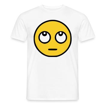 Emoji Eye Roll Sketch Color - Men's T-Shirt - white - Front - AI Model Male 178 dark (178cm)