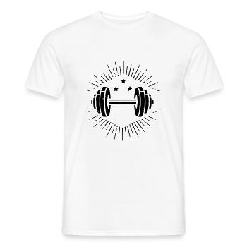 Bodybuilding - Gewichtheben Fitness Workout Gym - Männer T-Shirt - Weiß - Vorne - AI Model Male 178 dark (178cm)