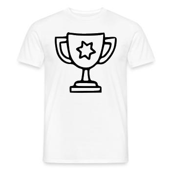 Coupe Dessin Gagner Croquis Noir - T-shirt homme - blanc - Devant - AI Model Male 178 dark (178cm)