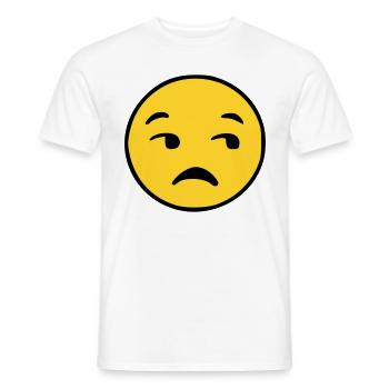 Emoji Couleur d’esquisse insatisfaite - T-shirt homme - blanc - Devant - AI Model Male 178 dark (178cm)