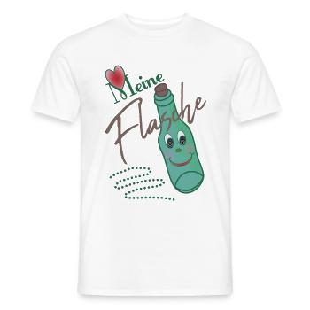 Flasche - Männer T-Shirt - Weiß - Vorne - AI Model Male 178 dark (178cm)