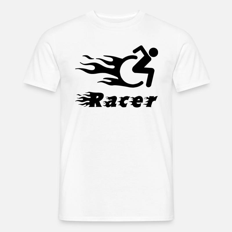 Handicap sort humor kørestol handicap - Mænd T-shirt - hvid