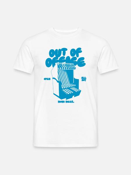 Out of Office - Strandkorb - Männer T-Shirt - Weiß