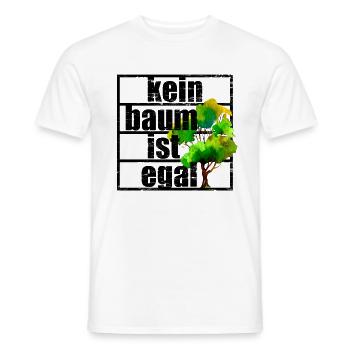 No tree does not matter Climate protection Climate change Climate - Men's T-Shirt - white - Front - AI Model Male 178 dark (178cm)