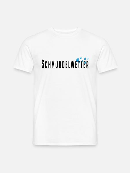 Schmuddelwetter Regen Winter Herbst Hamburg Norden - Männer T-Shirt - Weiß