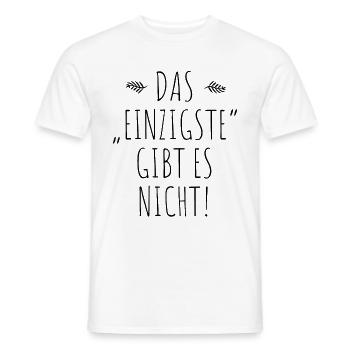 Das Einzigste Gibt Es Nicht Grammatik Germanistik - Männer T-Shirt - Weiß - Vorne - AI Model Male 178 dark (178cm)
