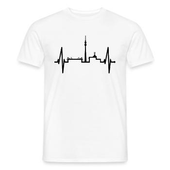 Dortmund Skyline Ruhrpott Schwarz Gelb Stadion Fan - Männer T-Shirt - Weiß - Vorne - AI Model Male 178 dark (178cm)
