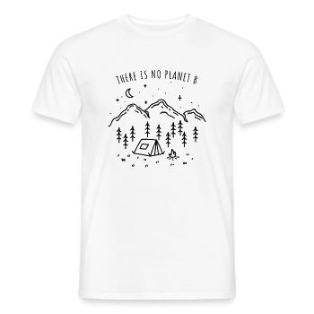 There Is No Planet B Protection de l’environnement Planète Earth Day - T-shirt homme - blanc - Devant - AI Model Male 178 dark (178cm)