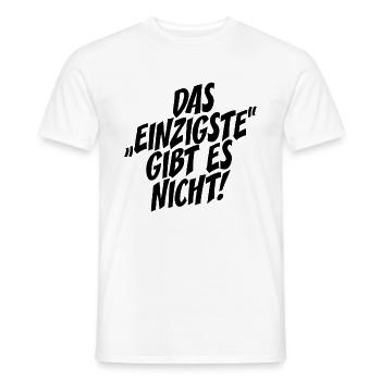 Das Einzigste Gibt Es Nicht Grammatik Germanistik - Männer T-Shirt - Weiß - Vorne - AI Model Male 178 dark (178cm)