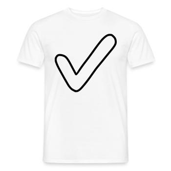 Crochet Emoji Esquisse Dessin Noir - T-shirt homme - blanc - Devant - AI Model Male 178 dark (178cm)