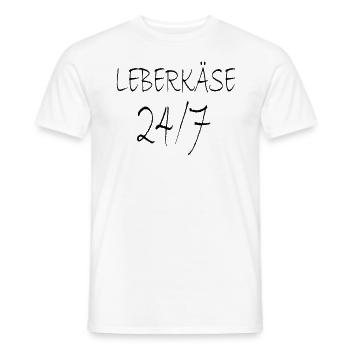 Leberkäse - Männer T-Shirt - Weiß - Vorne - AI Model Male 178 dark (178cm)